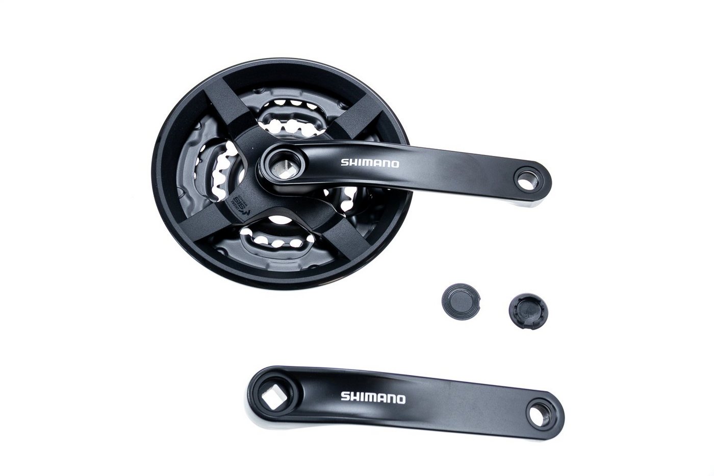 Shimano Fahrradkurbel SHIMANO Tourney Fahrrad Kurbel Garnitur FC-TY301 Vierkant 42-34-24