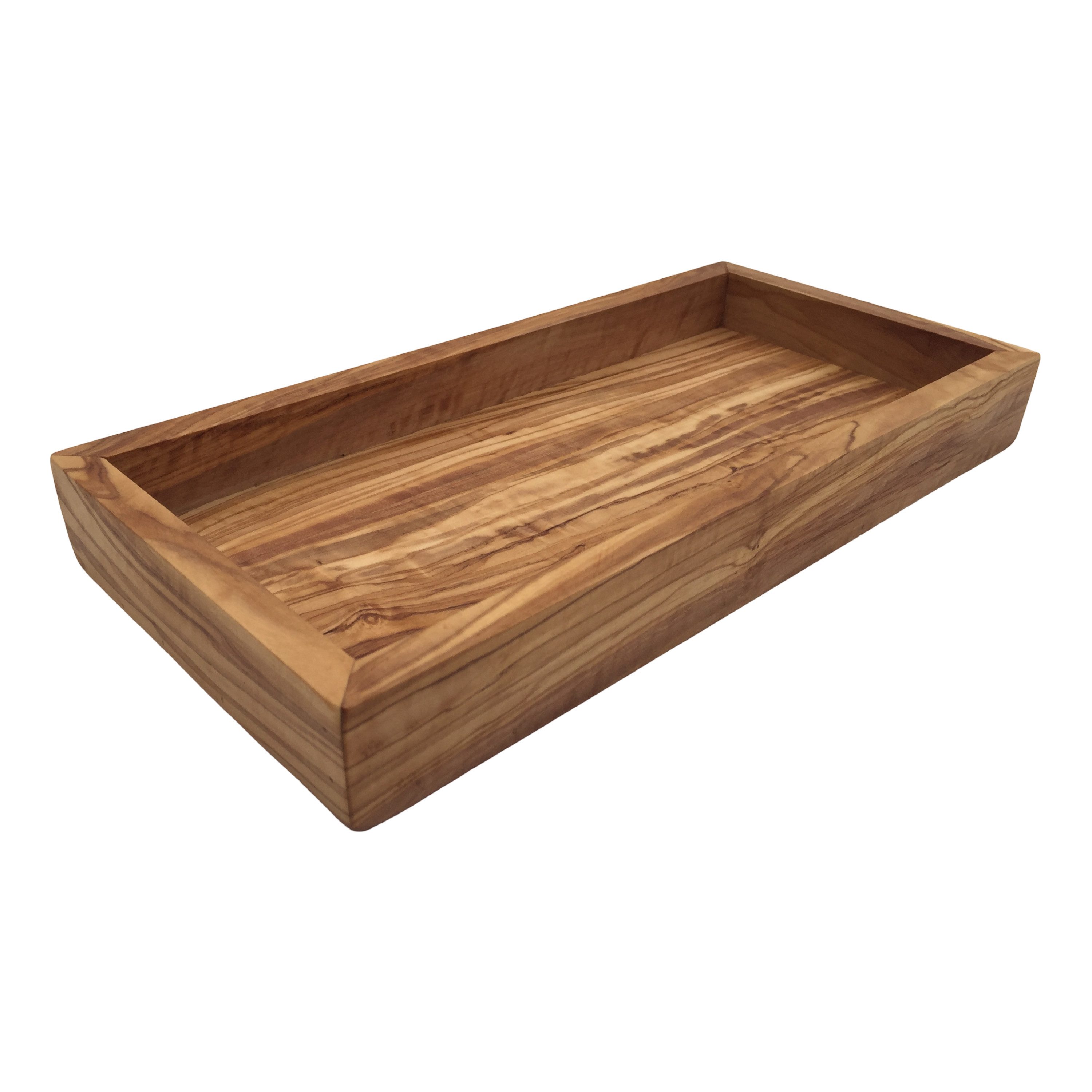 medina mood Tablett "My Day" 25 x 12 x 3 cm, rechteckige Ablage aus Olivenholz, (1-tlg)