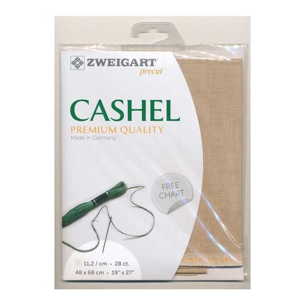 Zweigart Kreativset Zählstoff CASHEL Zweigart Precute 28 ct. 3281 100% Leinen Farbe 309 c, (embroidery kit by Marussia)