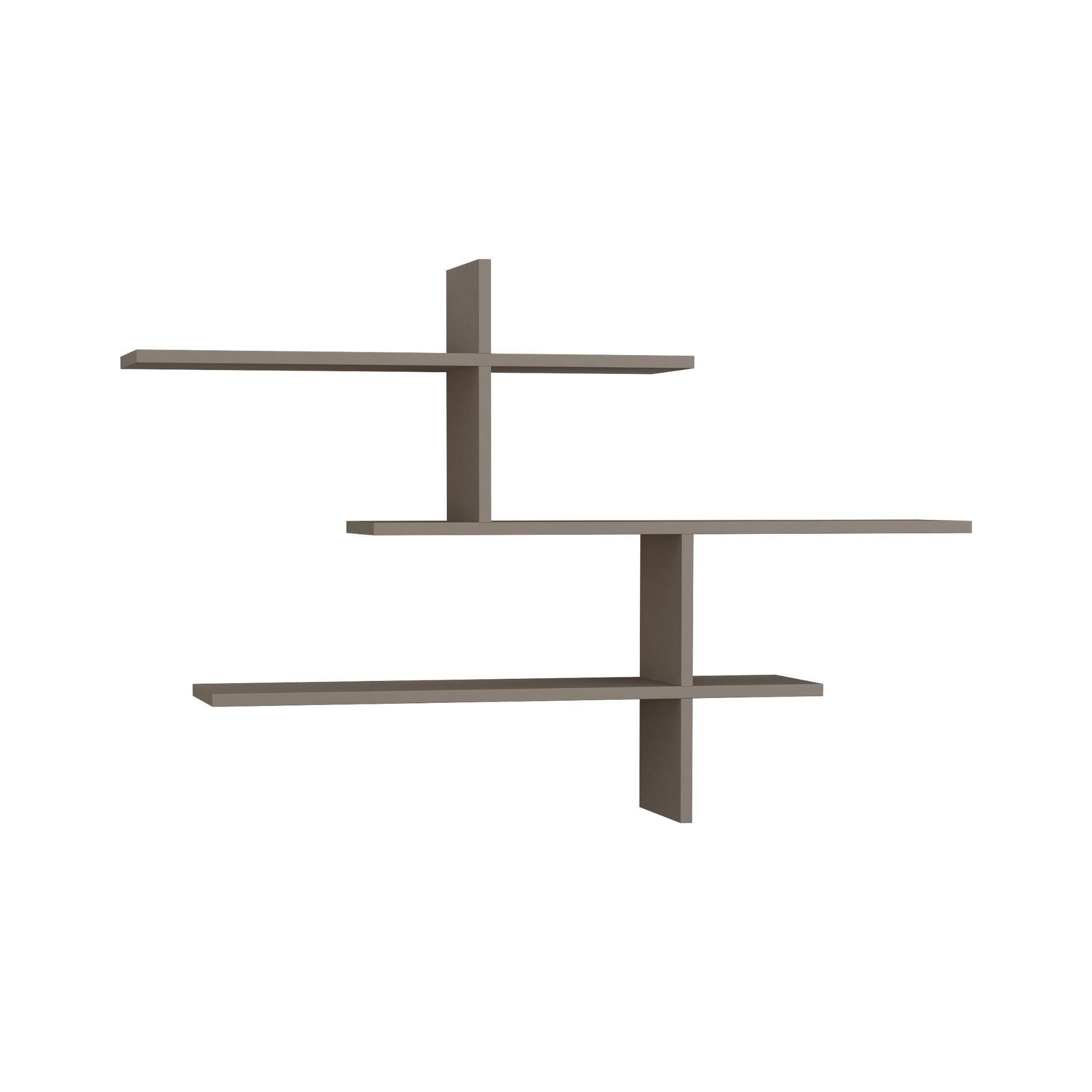 Decortie Wandregal Leo, Modernes Wandregal, Schwimmendes Regal, 22 x 123 x 80,5 cm