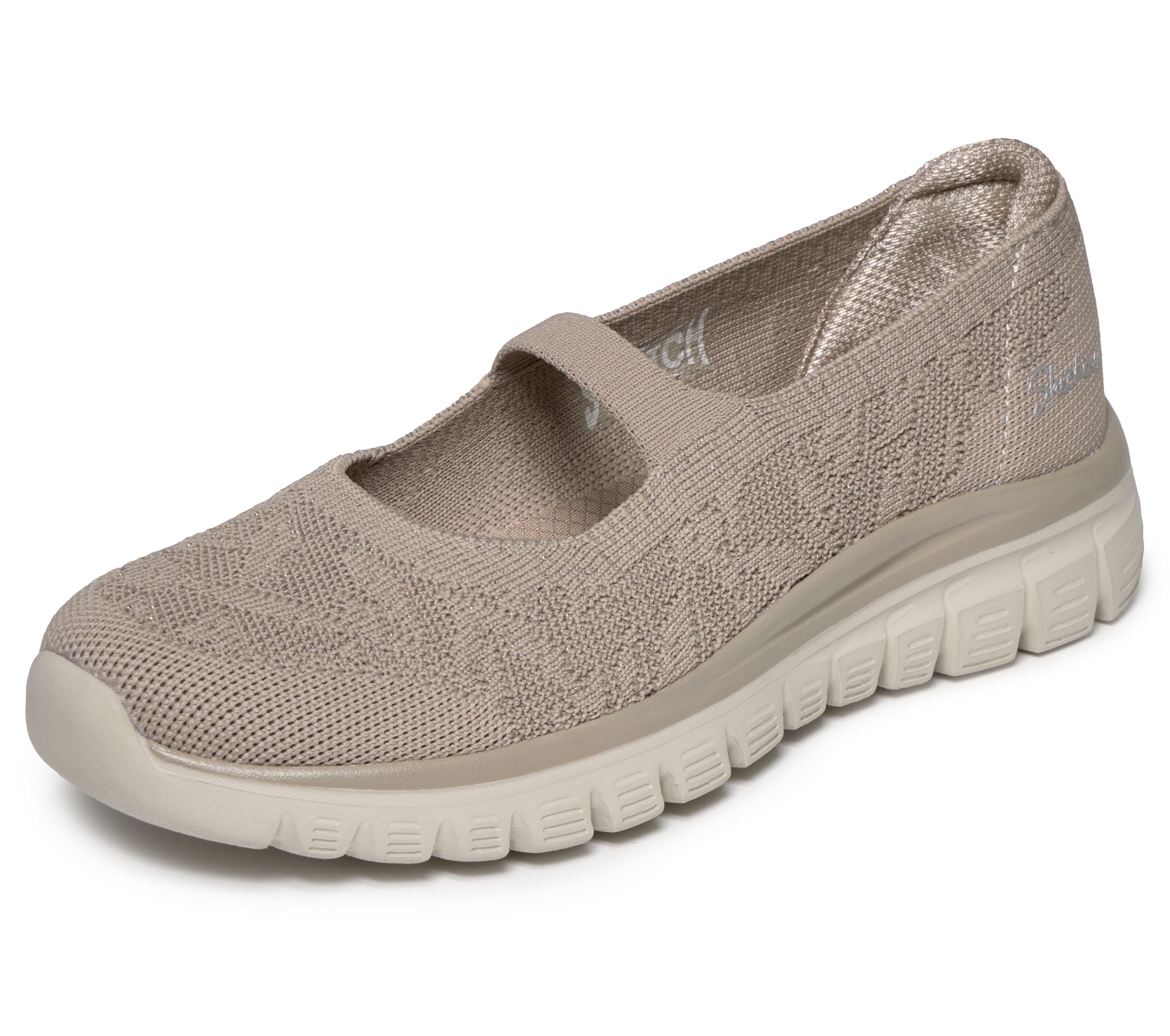 Skechers GRACEFUL Ballerina Freizeitschuh, Schlupfschuh, Slipper mit Stretch-Fit