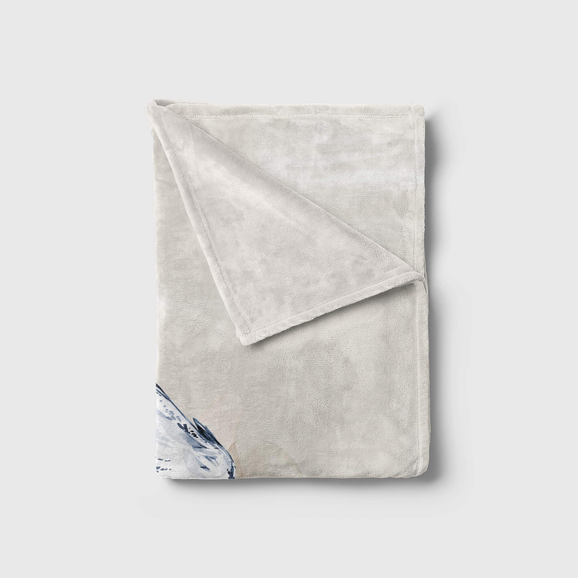 Baumwolle-Polyester-Mix (1-St), Kuscheldecke Eindrucksvoll Strandhandtuch Handtuch Handtuch Aquarell Schön Sinus Saunatuch Kunstvoll Handtücher Falke Art Mot,