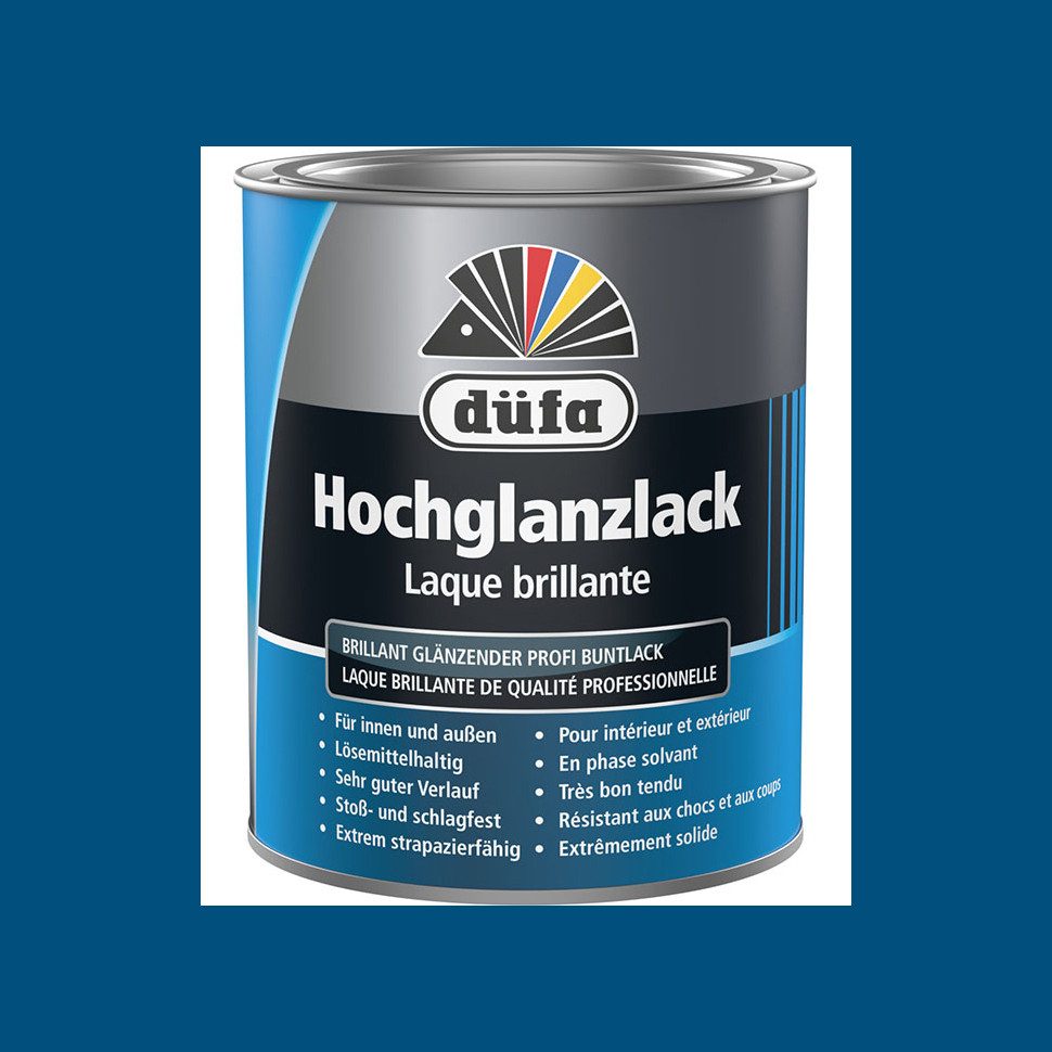düfa Lack Hochglanzlack 750 ml Buntlack hochglänzender Lack, auf Kunstharzbasis mit High Solid Technologie