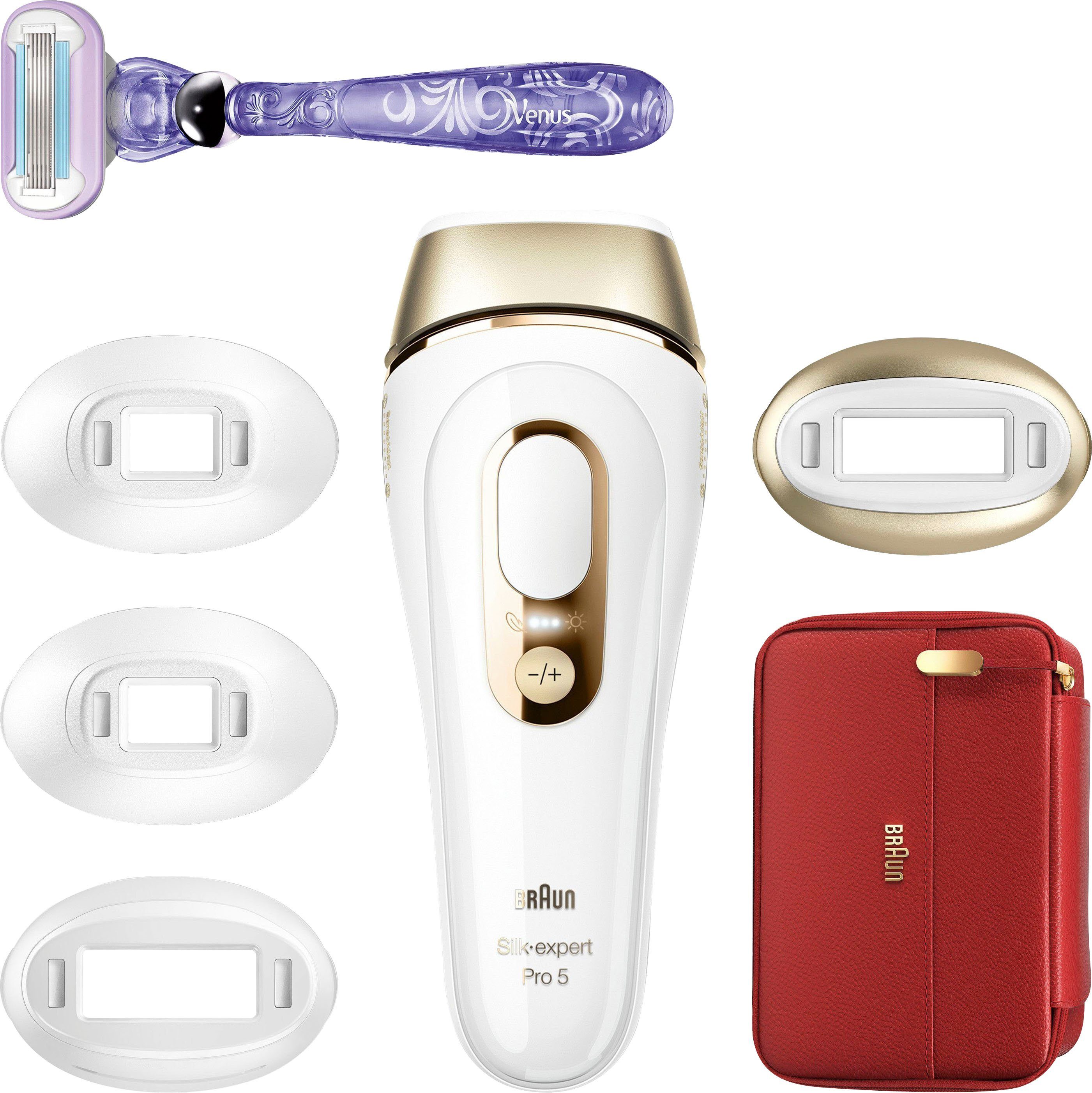 IPL-Haarentferner Pro 5 400.000 Lichtimpulse, Braun Skin Sensor Pro PL5387, 2.0 Silk-Expert