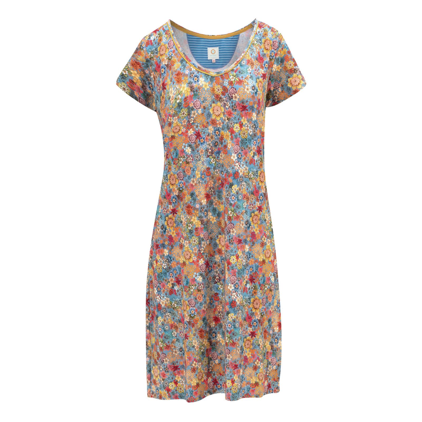 PiP Studio Nachthemd Djoy Nightdress Short Sleeve mit floralem Muster