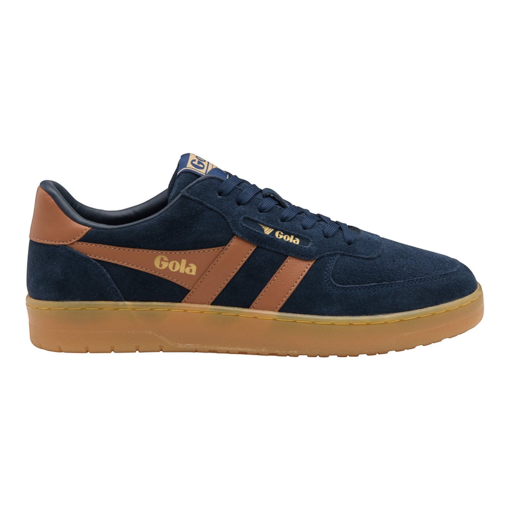 Gola Hawk '86 2026 (Wildleder) navyblau/braun/gum Herren Sneaker