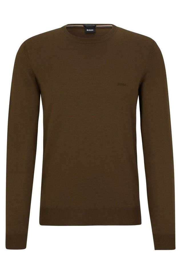 BOSS Strickpullover Herren Strickpullover BOTTO-L aus Schurwolle (1-tlg)