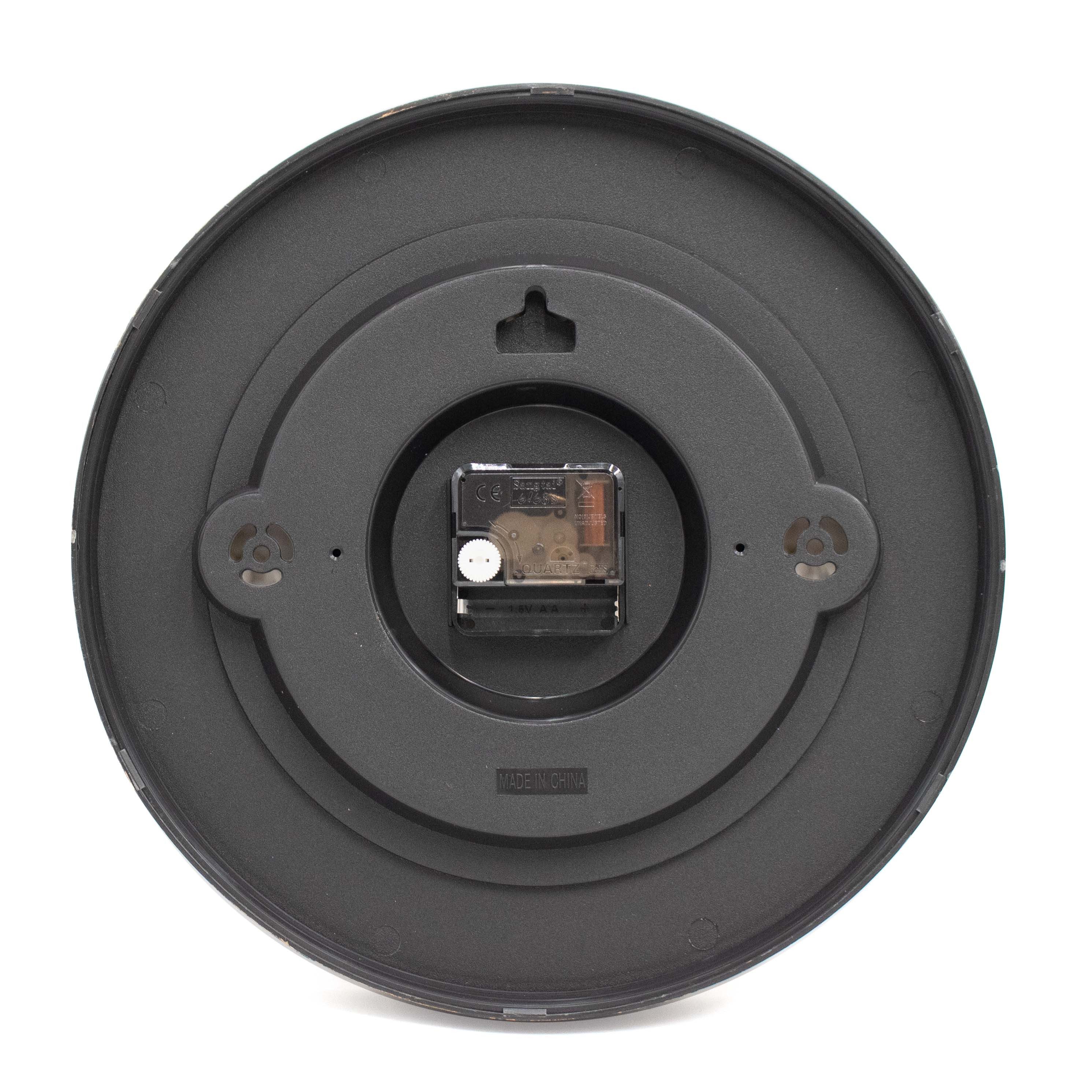 K&L Wall Art Wanduhr große Industrielle Wanduhren Vintage Holzuhr Metall Optik (Steampunk Uhr ohne Tickgeräusche)