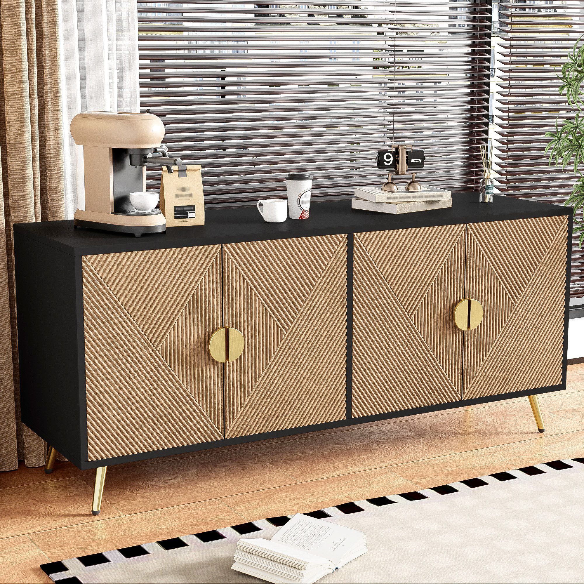 Furnishings Home Beistellschrank 160cm Luxuriöses Sideboard günstig online kaufen