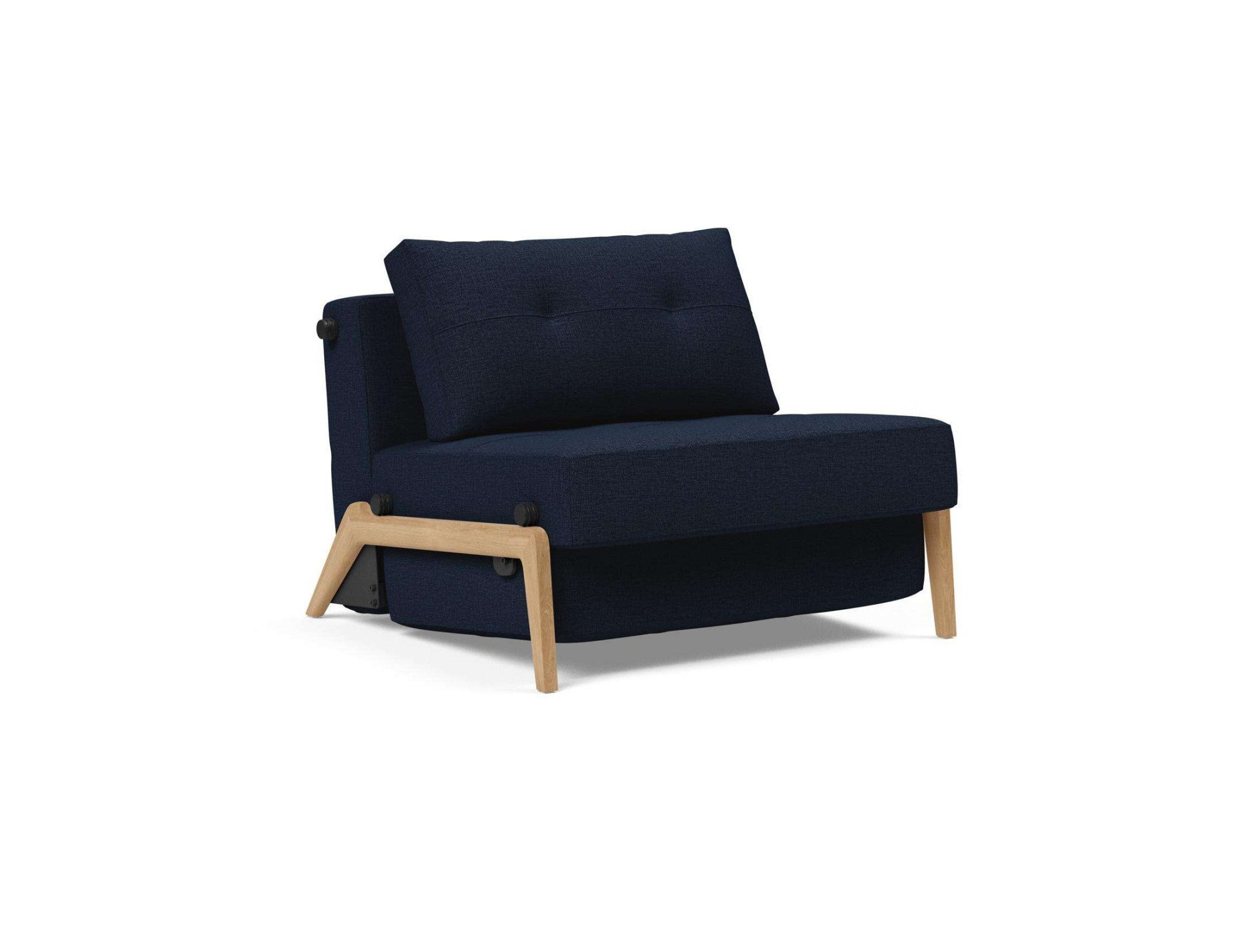 INNOVATION LIVING ™ Sessel CUBED Schlafsessel, Füße Eiche, Breite 98cm, hoher Sitzkomfort