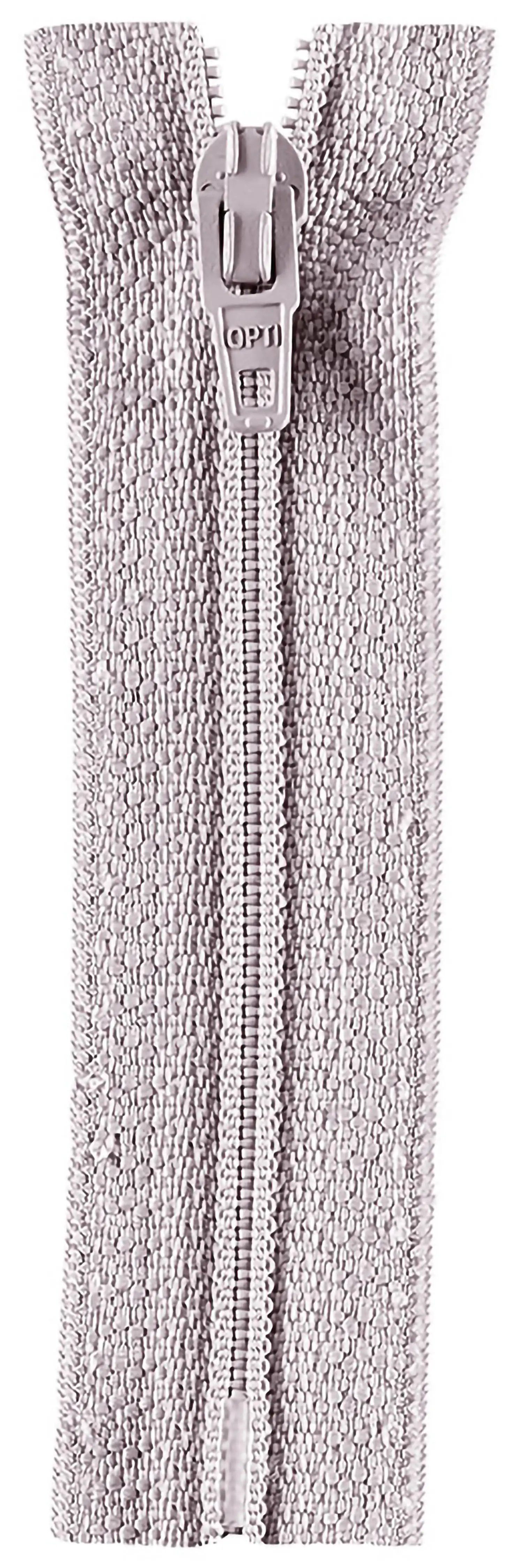 Stofferia Reißverschluss Reißverschluss Opti Fulda 22 cm Silber, Meterware