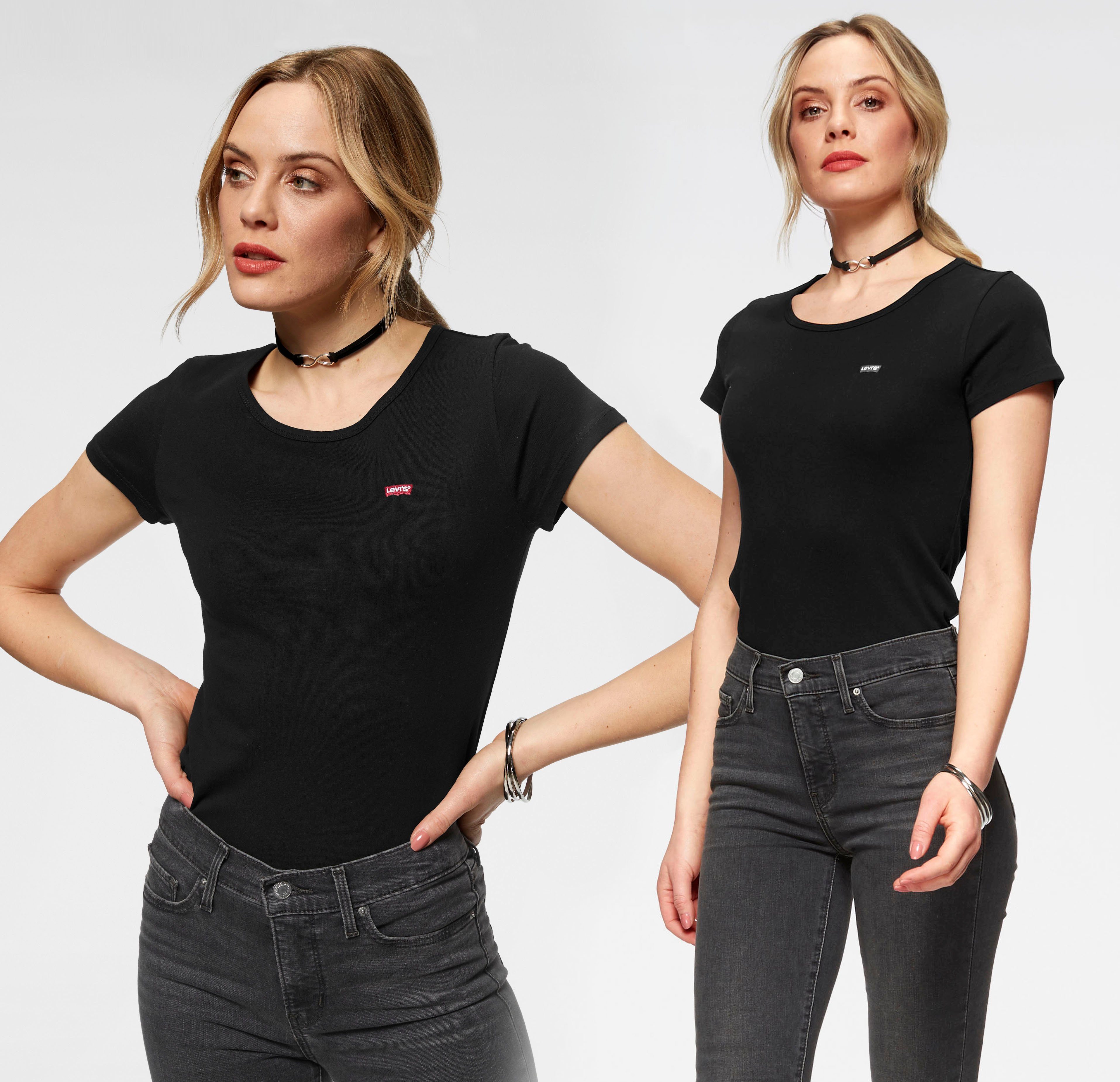 Levi's® T-Shirt Mini-Logo (Packung, 2-tlg) mit kleiner Markenlogo-Stickerei günstig online kaufen