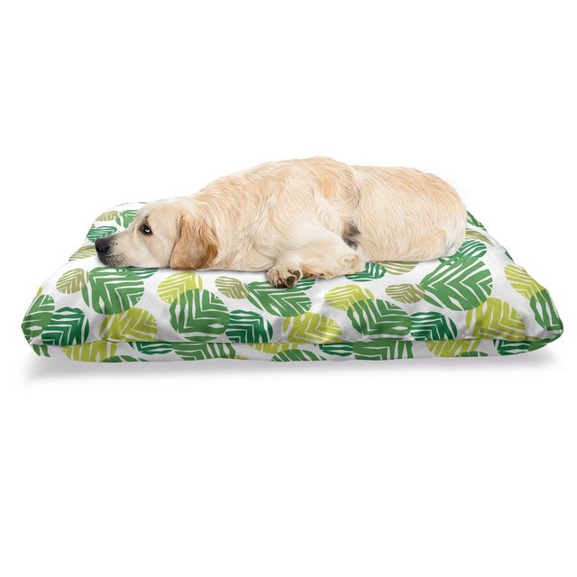 Abakuhaus Hundematratze “beissfestes Kissen für Hunde und Katzen mit abnehmbaren Bezug”, Blatt Tropical Green Spring Leaves