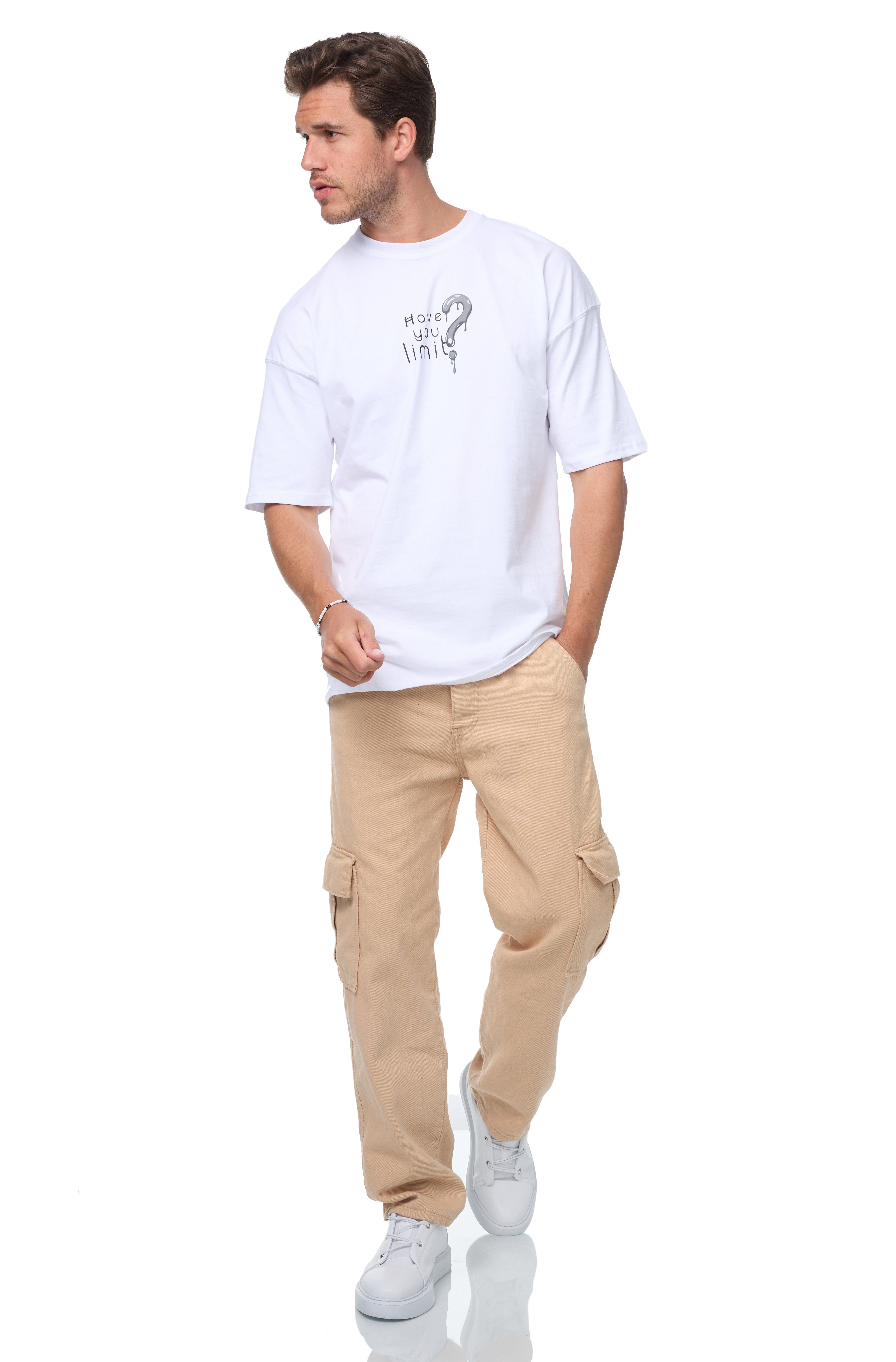 Denim Distriqt Cargohose Herren Baggy- Fit günstig online kaufen