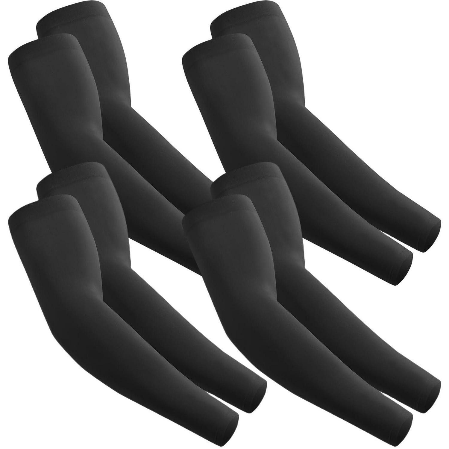 LuxusKollektion Armstulpen Armstulpen Sport 4 Paar Schwarz