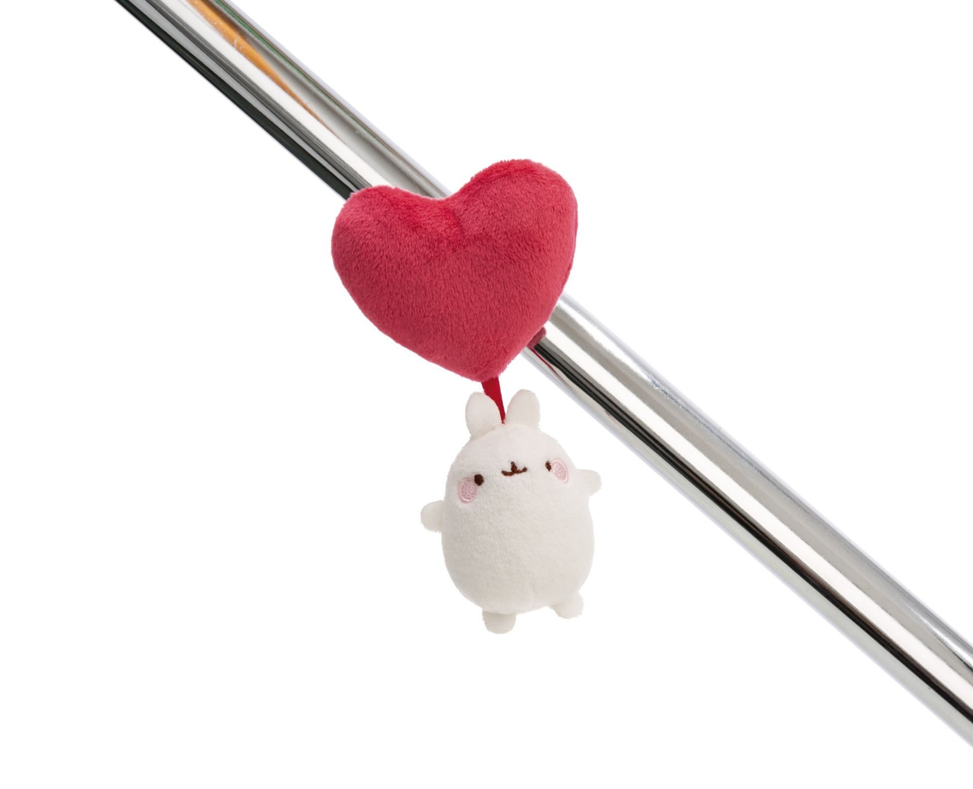 Nici Kuscheltier Nici Magnet Herz mit Molang 5 cm Plüschmagnet Stofftier