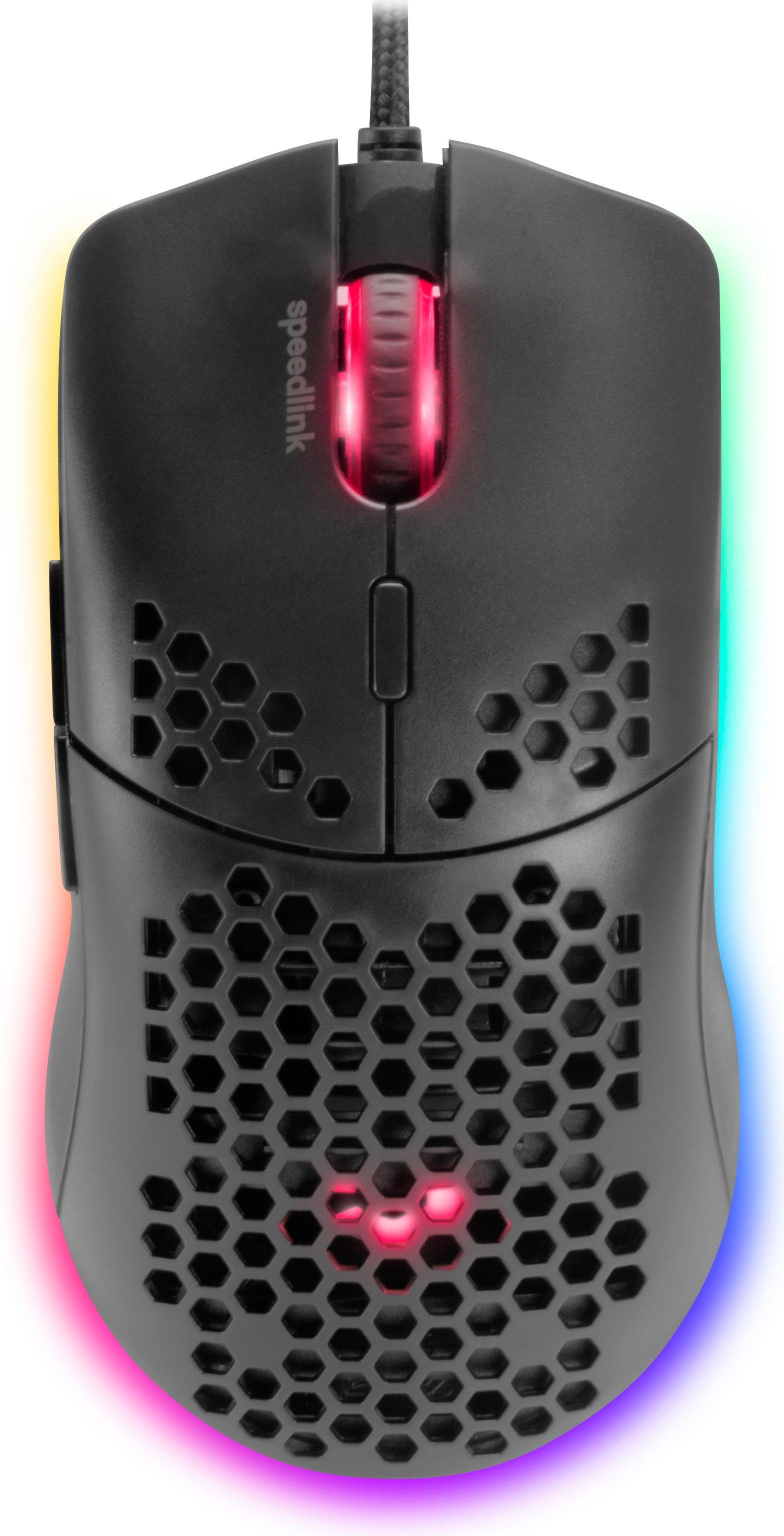 Speedlink SKELL Gaming-Maus (extrem leicht, beleuchtet), Optischer Sensor  mit einstellbarer Auflösung: 800 / 1,600 / 2,400 / 4,200dpi
