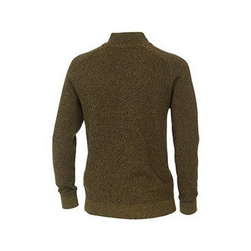 VENTI V-Ausschnitt-Pullover gelb passform textil (1-tlg)