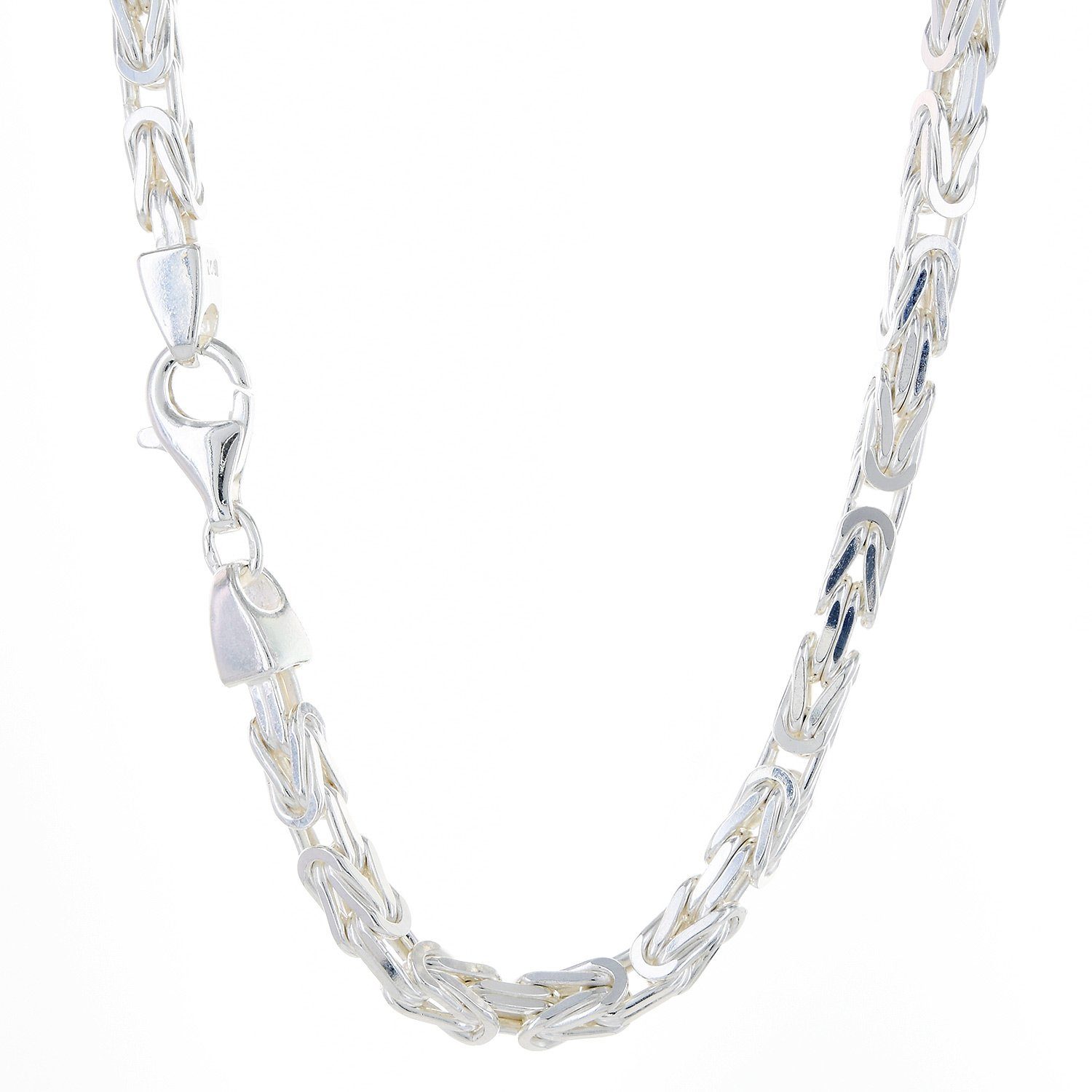 HOPLO Königskette Silberkette Königskette Länge 23cm - Breite 3,9mm - 925 S günstig online kaufen