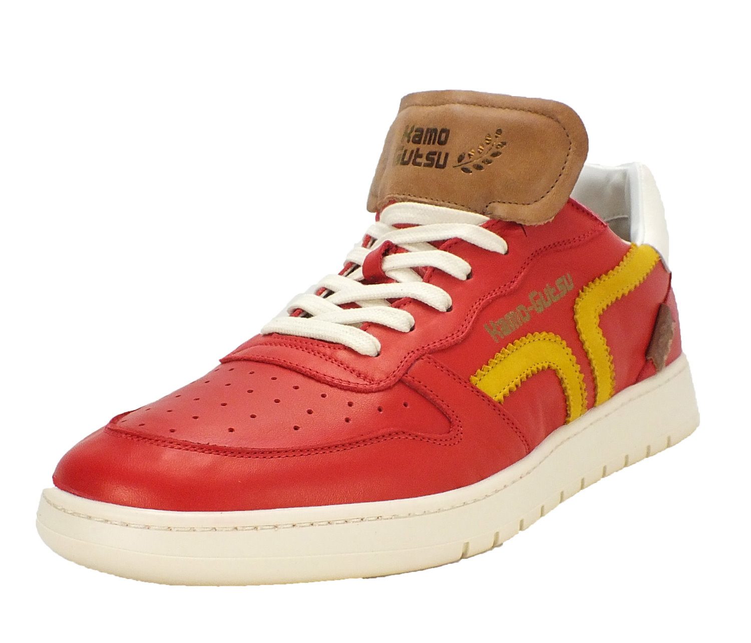 Kamo-Gutsu Herren Leder Freizeitschuhe Sneaker Modisches Design