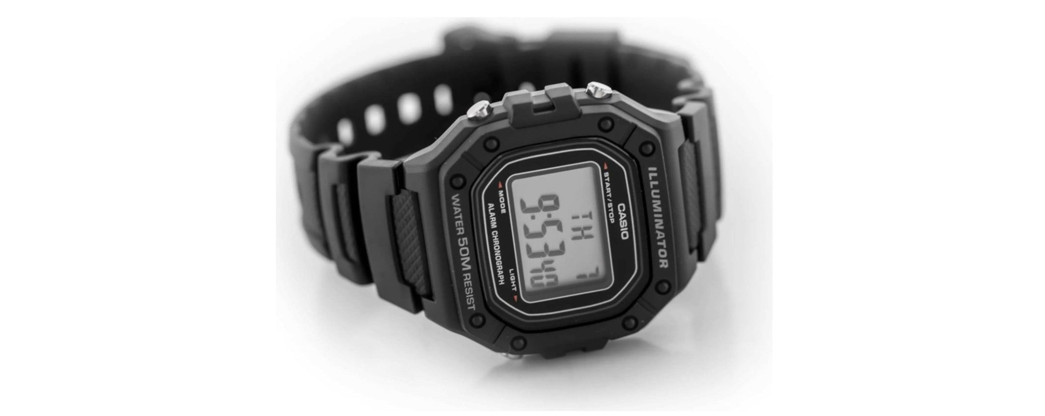 CASIO Uhrenarmband Casio Herrenuhr SPORT COLLECTION Schwarz (43 mm)