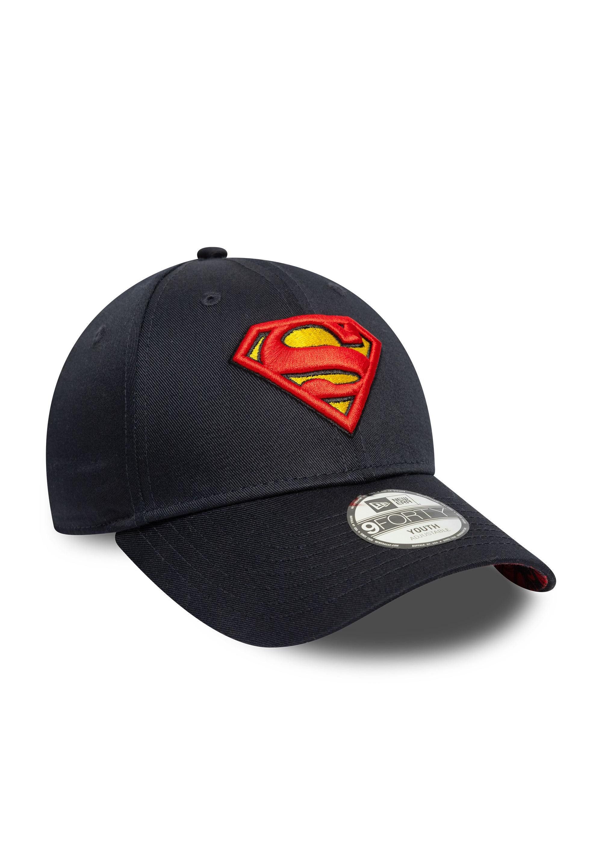 New Era Baseball Cap Superman Logo Kids 9Forty Youth Cap New Era Schwarz (1-St)