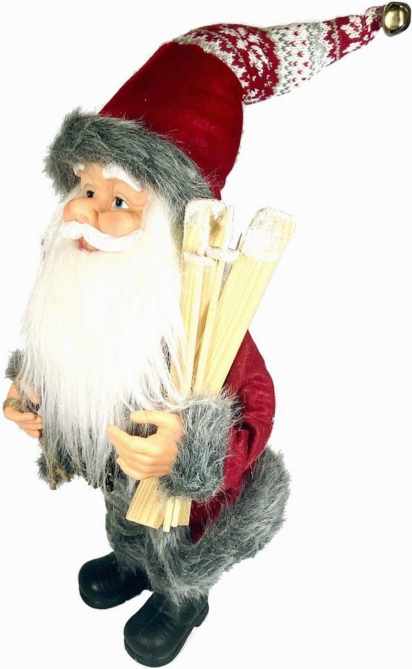 Weihnachtsmann (1 Stück), mit Skieren und Geschenken, Höhe ca. 50 cm-HomeTrends