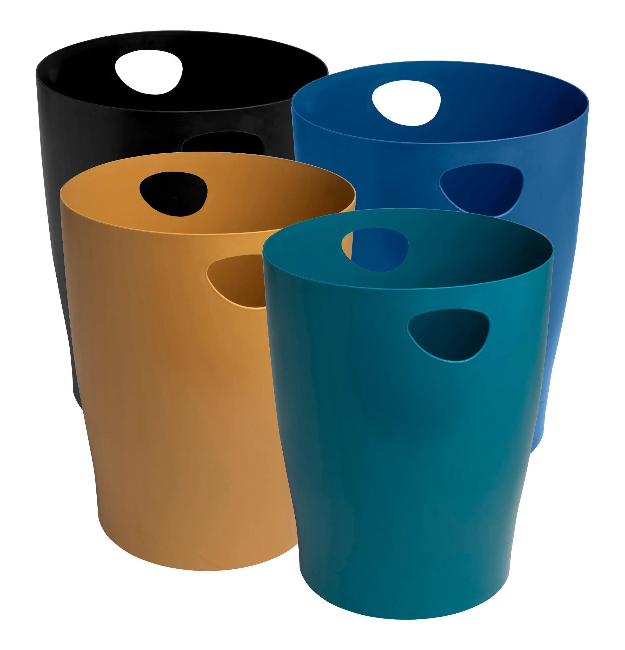 EXACOMPTA Papierkorb 8x Papierkorb Ecobin, Neo Deco - Farben sortiert - 453505D, Papierkörbe