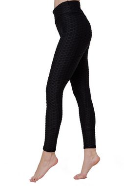 cofi1453 Leggings Damen Gym Fitness Leggings Push-Up Leggings Jogging Sport