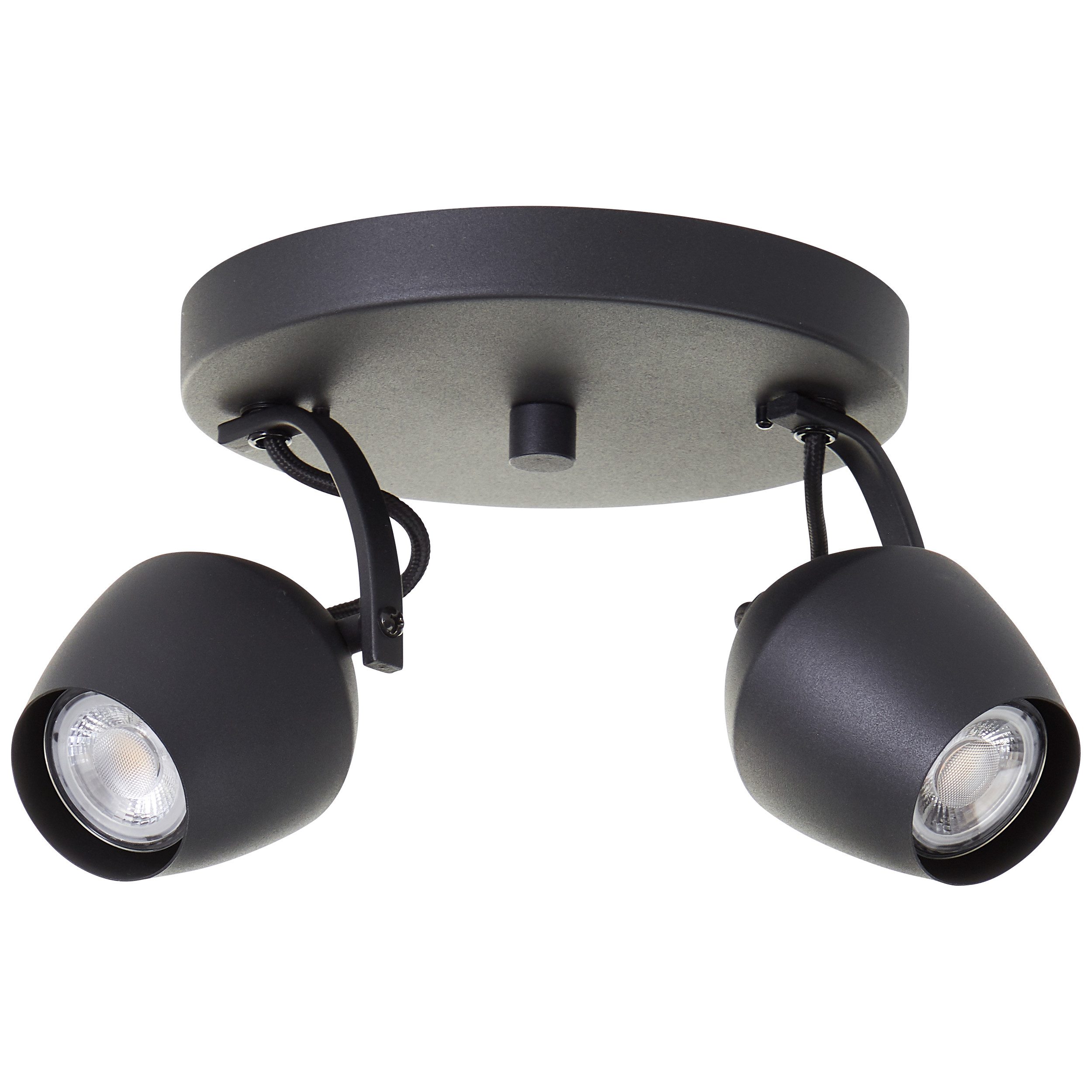 Brilliant Deckenstrahler Vertino, LED wechselbar, Warmweiß, GU10, 350 lm, 3000 K, dimmbar