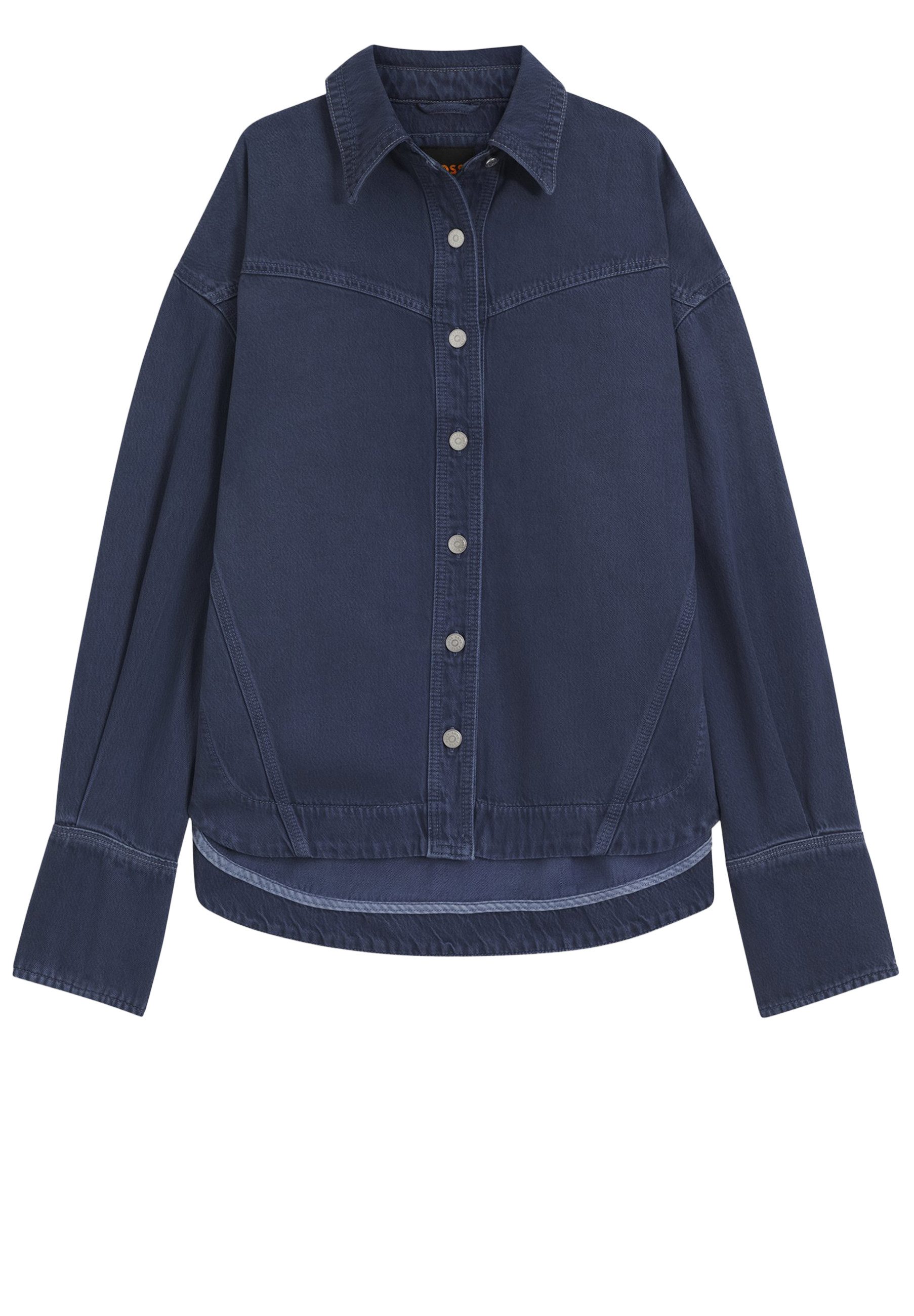 BOSS ORANGE Blusentop aus Denim (1-tlg)