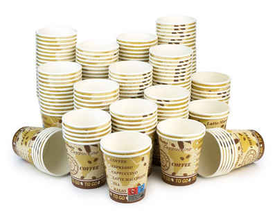 OCTOPUS Einwegbecher Pappbecher, Kaffeebecher mit 175 ml Füllvolumen