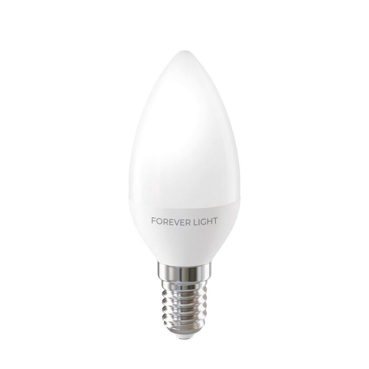 Forever Light LED-Leuchtmittel Kerzenform, Energie-Effizienzklasse E, E14, 1 St., Kaltweiß, Klares Licht für Arbeits- und Küchenbereiche