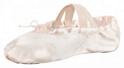 tanzmuster »Ballettschuhe Sammy aus Satin mit geteilter Ledersohle« Tanzschuh Ballettschläppchen für Mädchen
