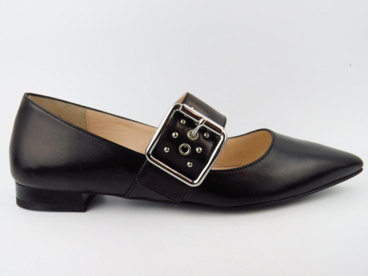 Nero Giardini schwarz Spange Hochfrontpumps