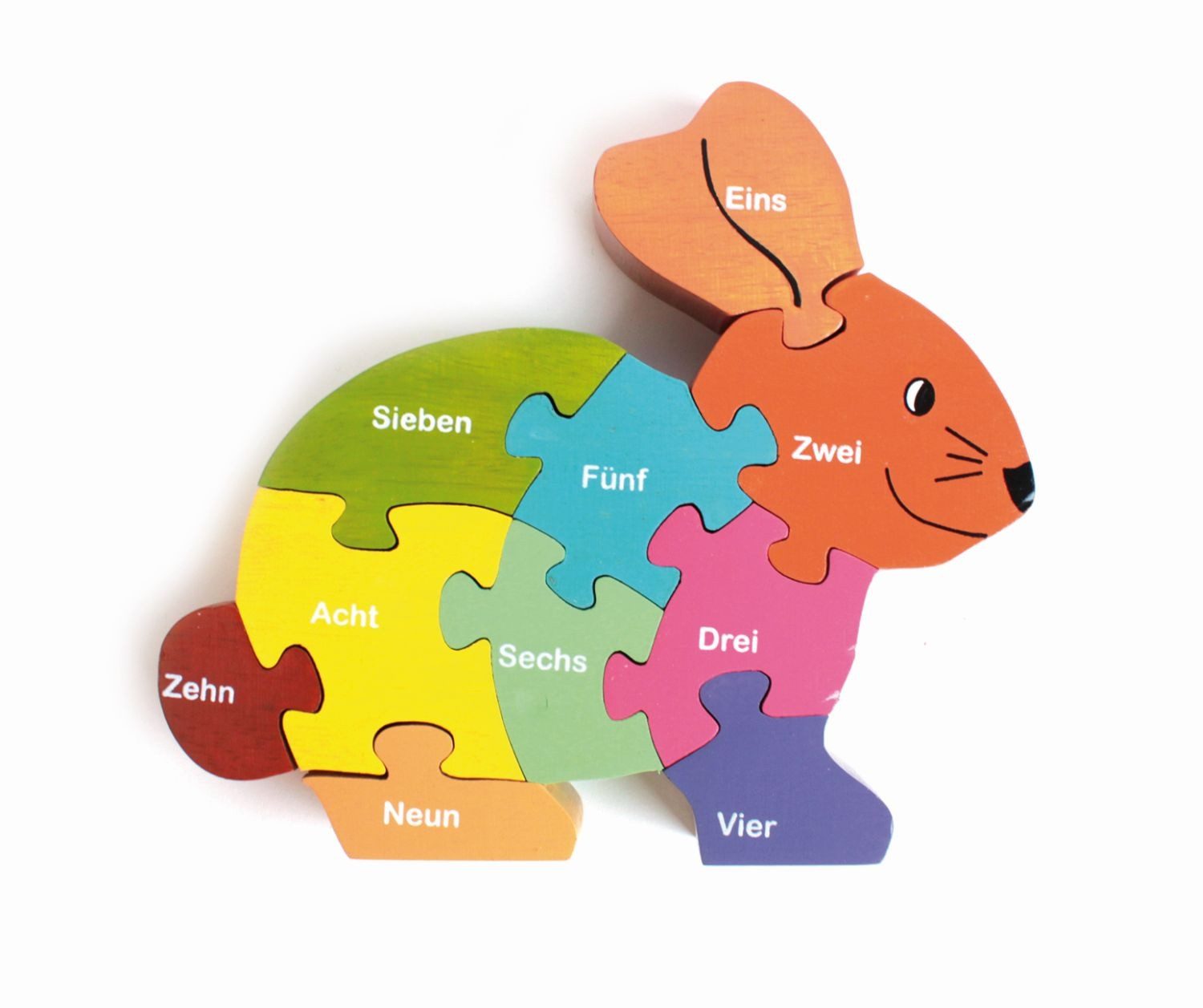 El Puente Puzzle Puzzle "Hase", Handmade, Puzzleteile, Fair Trade