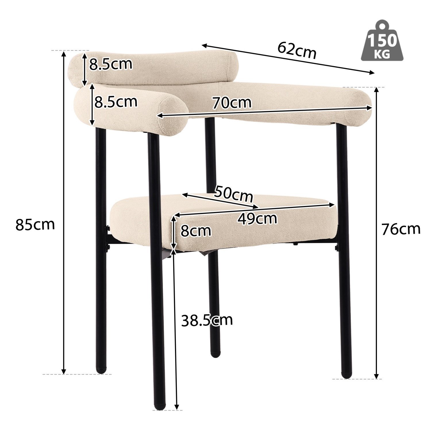 Fanttik Esszimmerstuhl Moderne und schlichte Esszimmerstühle günstig online kaufen