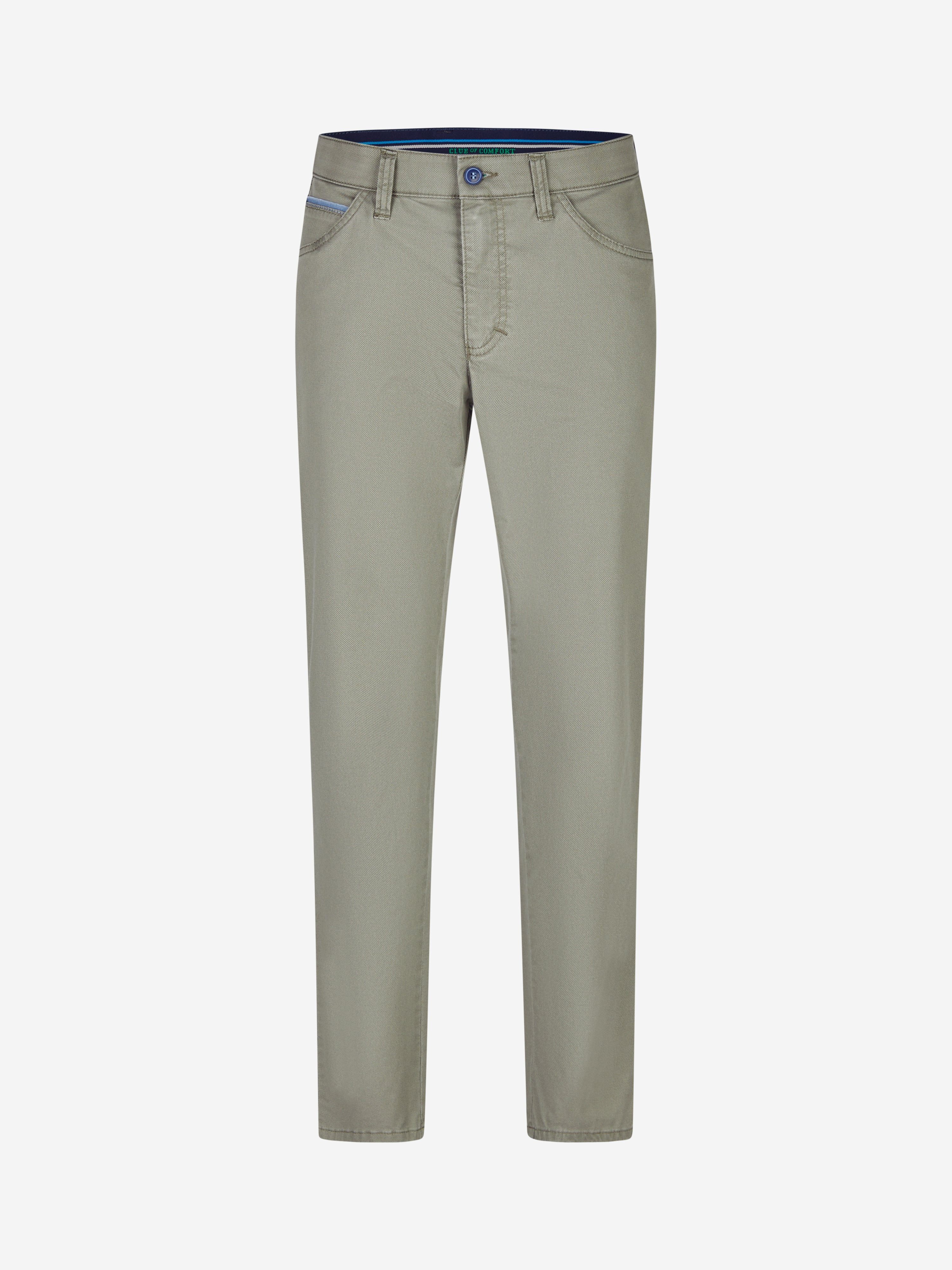 Club of Comfort 5-Pocket-Hose modifizierte 5 Pocket MARVIN 8322 - khaki - Herrenhose - 24 ["Swingpocket mit geschwungenen Eingriffen an den Vordertaschen und