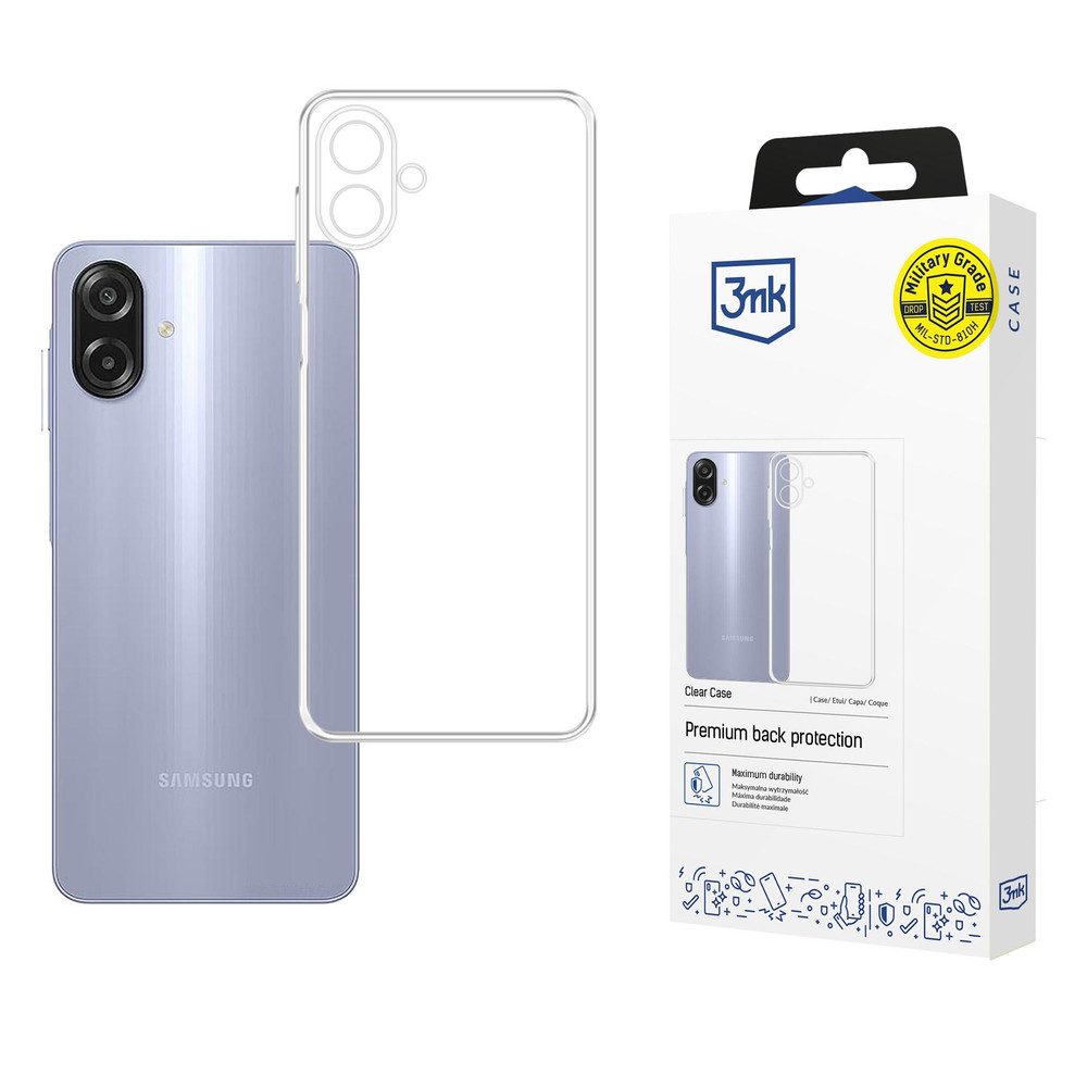 3MK Smartphone-Hülle Smartphone Handyhülle Schutzhülle, ultradünn, transparent, Military Grade