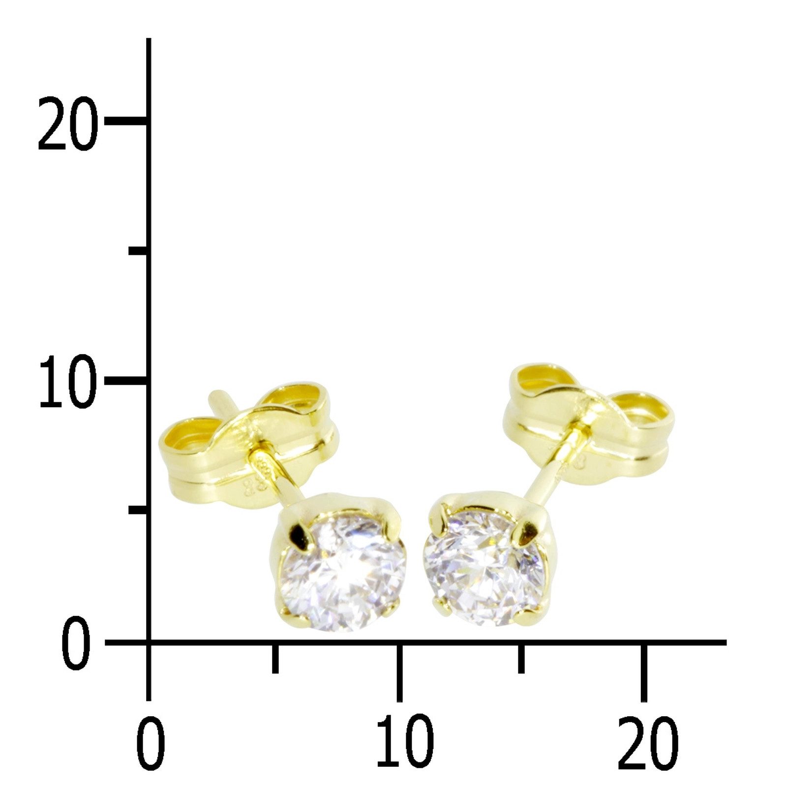 OSTSEE-SCHMUCK Paar Ohrstecker Ostsee-Schmuck Ohrstecker Emma 4 mm Ohrsteck günstig online kaufen