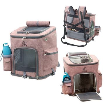 DOPWii Tiertransporttasche Tiertransporttasche,faltbar Katze-Hundetransportbox mit Matte bis 10kg bis 10,00 kg