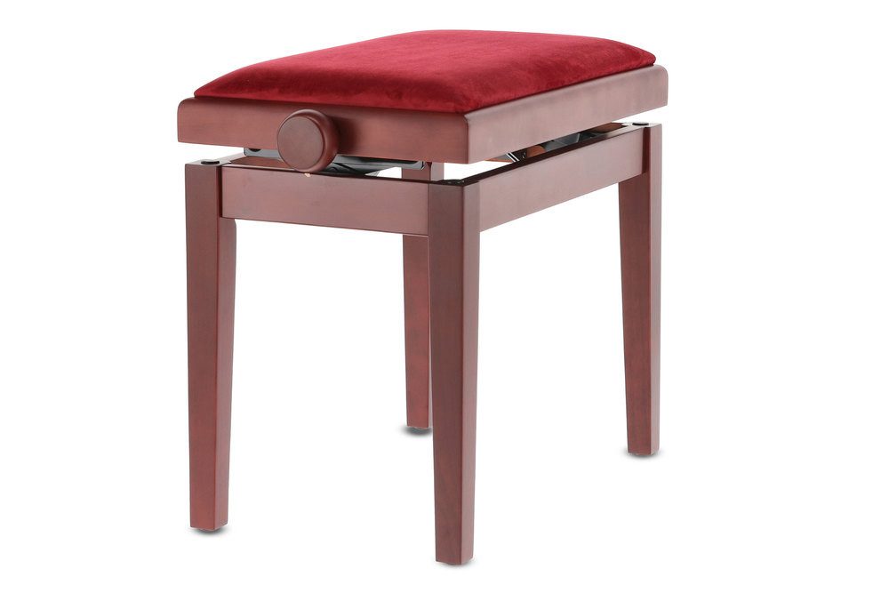 Klavierbank Pianobank Deluxe Höhenverstellbar 48 bis 57 cm Sitzfläche 52 x 30 cm