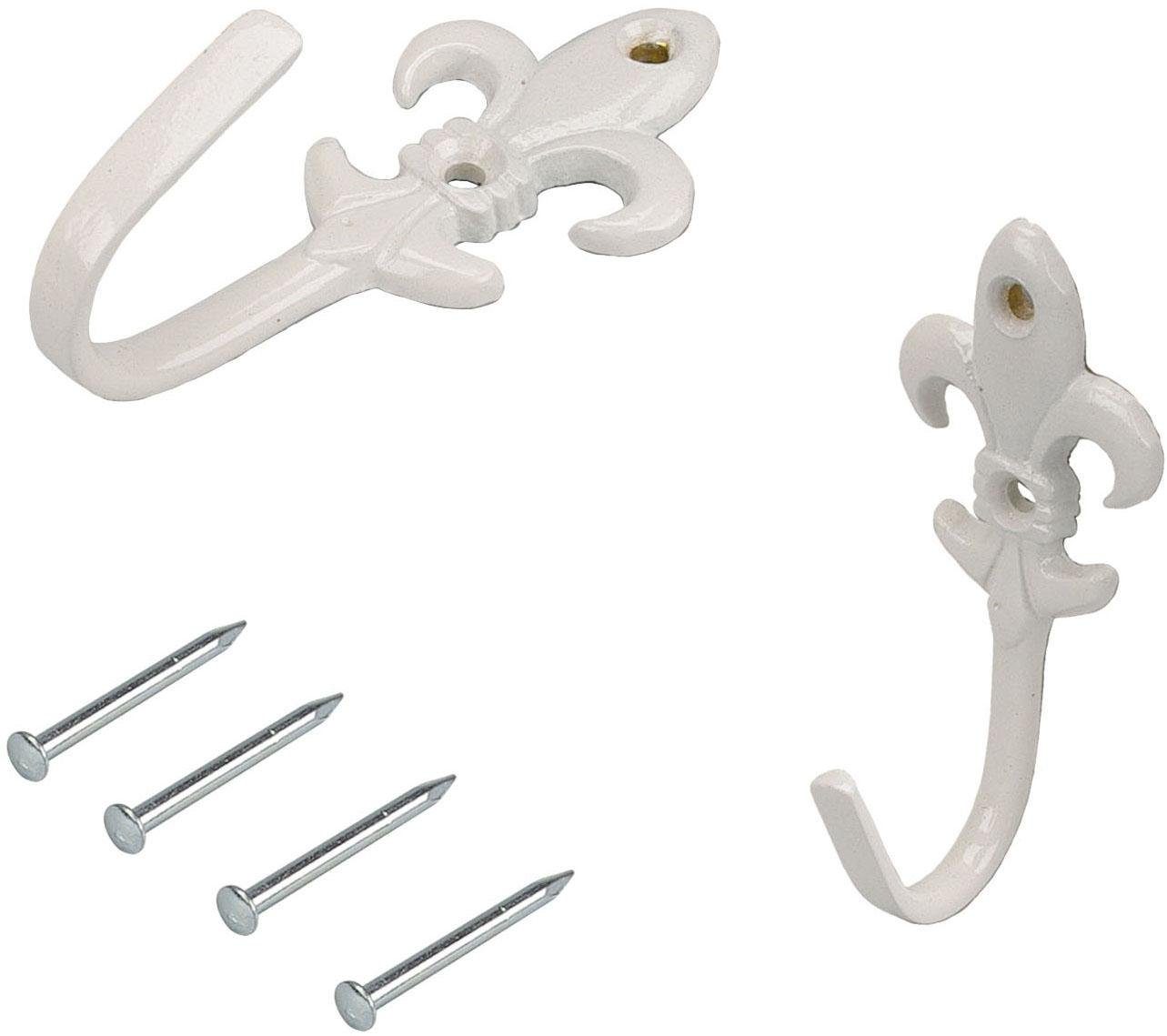 Liedeco Raffhaken Lilie, Gardinen, (Set, 2-tlg), für Seitenschals, Gardinen günstig online kaufen