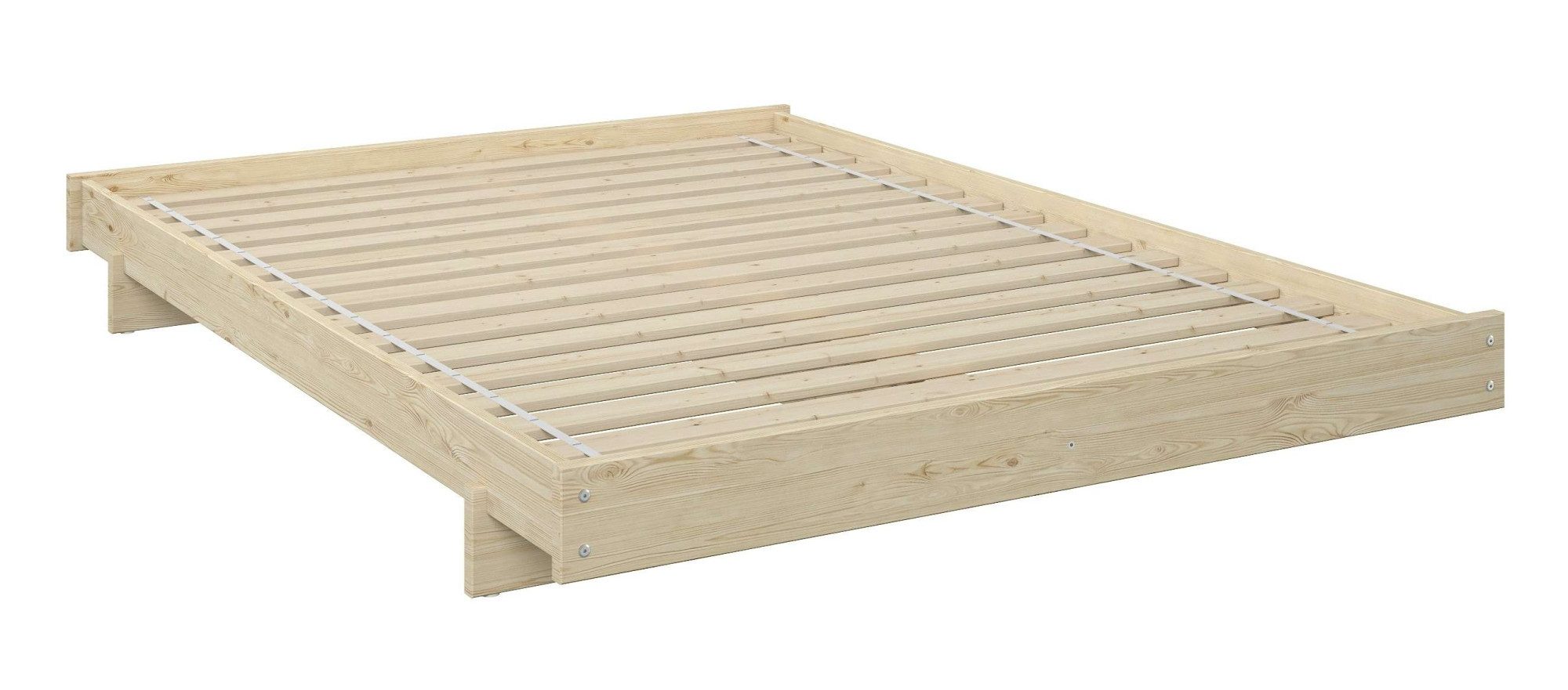 OTTO home Futonbett Senja, Bett, Massivholzbett, minimalistisches Design (B/T/H: 148/205,1/22,6 cm), inklusive Lattenrost, Liegefläche 140x200 cm, aus massiver Kiefer