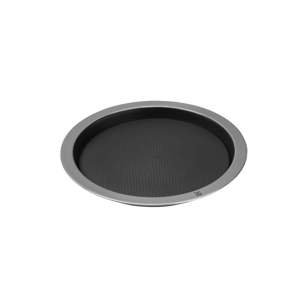 WMF Pizzablech Profi Resist Quiche- und Pizzaform, 28 cm, 3-Schicht-Material: Innenseite Cromargan® Edelstahl rostfrei 18/10, im Kern Aluminium, Außenseite Chromstahl