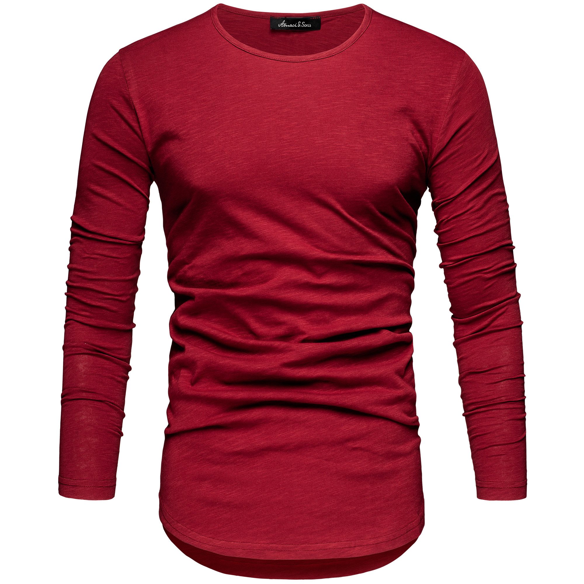 Amaci&Sons Rundhalsshirt FRISCO Langarmshirt günstig online kaufen