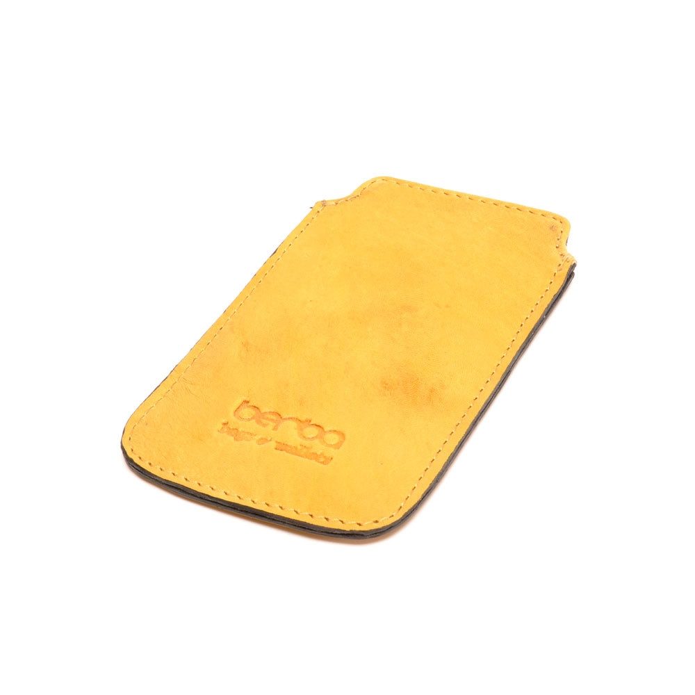 berba Handytasche berba Basel 600 - Handyhülle in senf