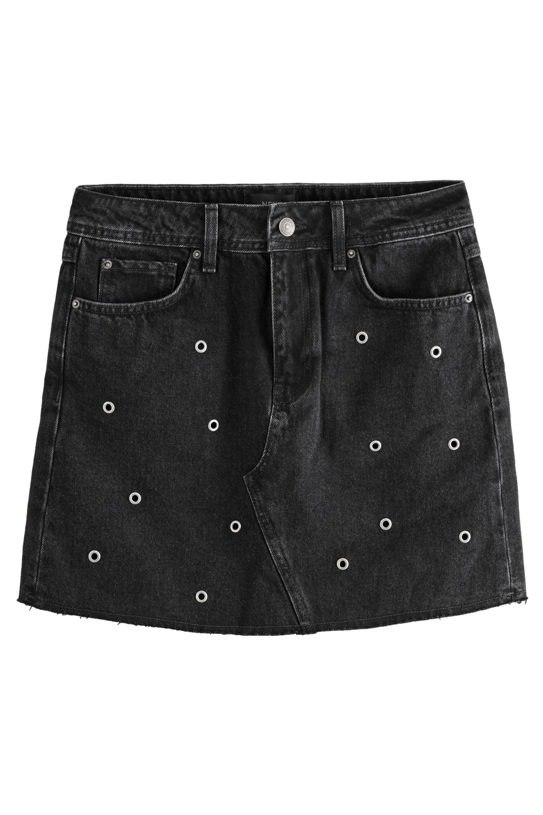 Next Jeansrock Jeans-Minirock mit Ösenverzierung (1-tlg) günstig online kaufen