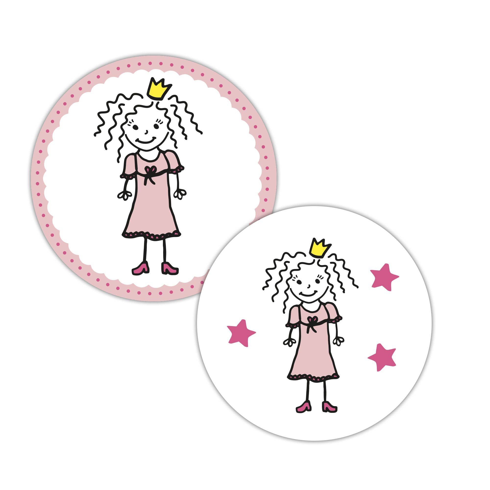 48 Aufkleber Für Baby Shower Mädchen – Süße Motive, Durchmesser 4 Cm, Von Frau WUNDERVoll