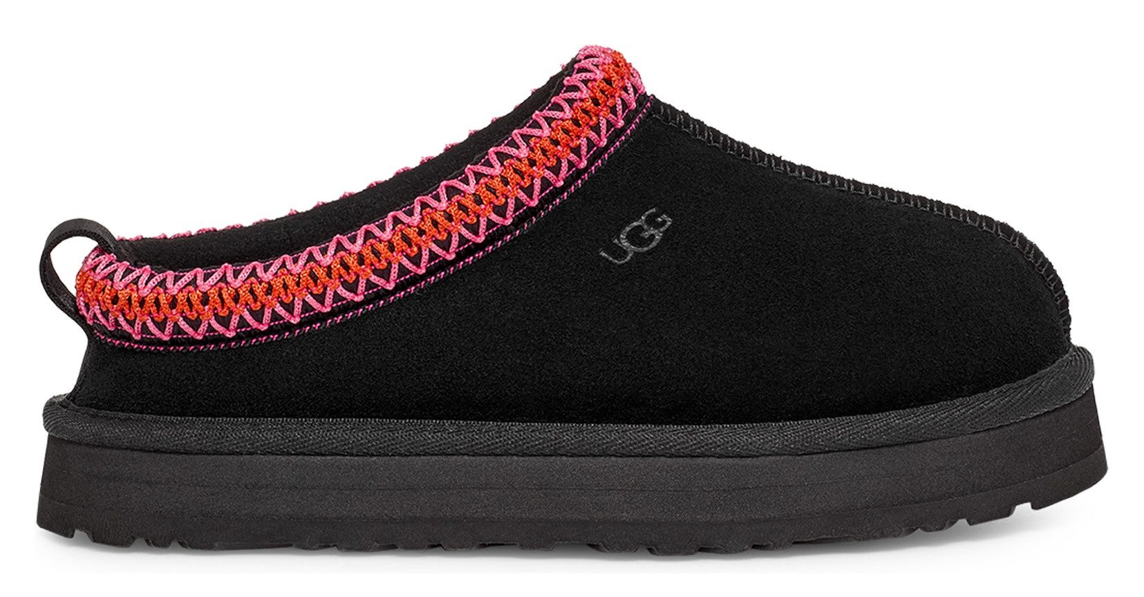 UGG K TAZZ Hausschuh Plateau Clog, Mule, Hausschuh mit modischer Zierborte – Bild 4 von 5